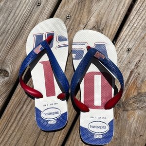 Lightly worn Havaianas